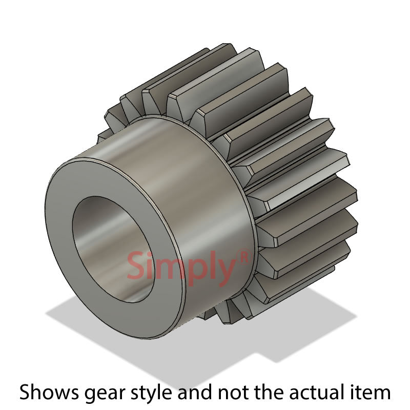 SS60/40B-25 Metric EN8 Spur Gear 40 Tooth 6 Mod Pilot Bored 25mm (H8)