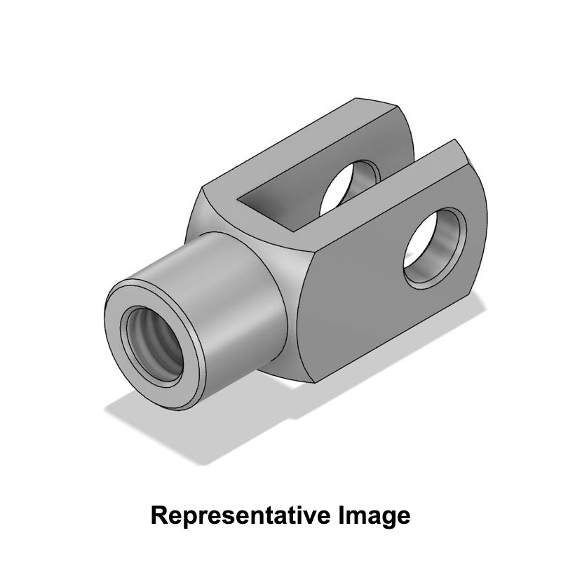 Chiavette GA10x20FGPNLH Left Hand Female Aluminium Clevis for Pneumatic Cylinders 10mm Bore 20mm Base / Bore Center M10x1,25 Thread - Allow 7-10 Days