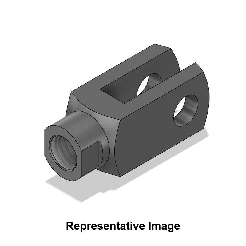 Chiavette GR5X10 Right Hand Female Steel Rotating Clevis 5mm Bore 10mm Base / Bore Center M5x0.8 Thread - Allow 7-10 Days