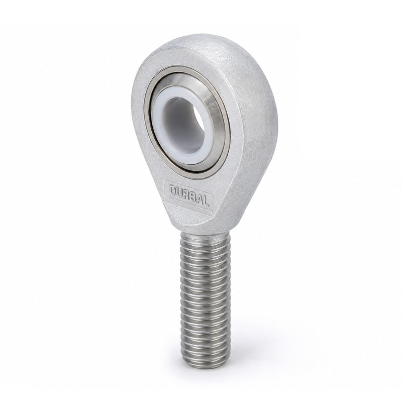 Durbal EMA17-60-502 Maintenance Free Left Hand Metric Aluminium / PTFE Lined Male Rod End M16 Thread