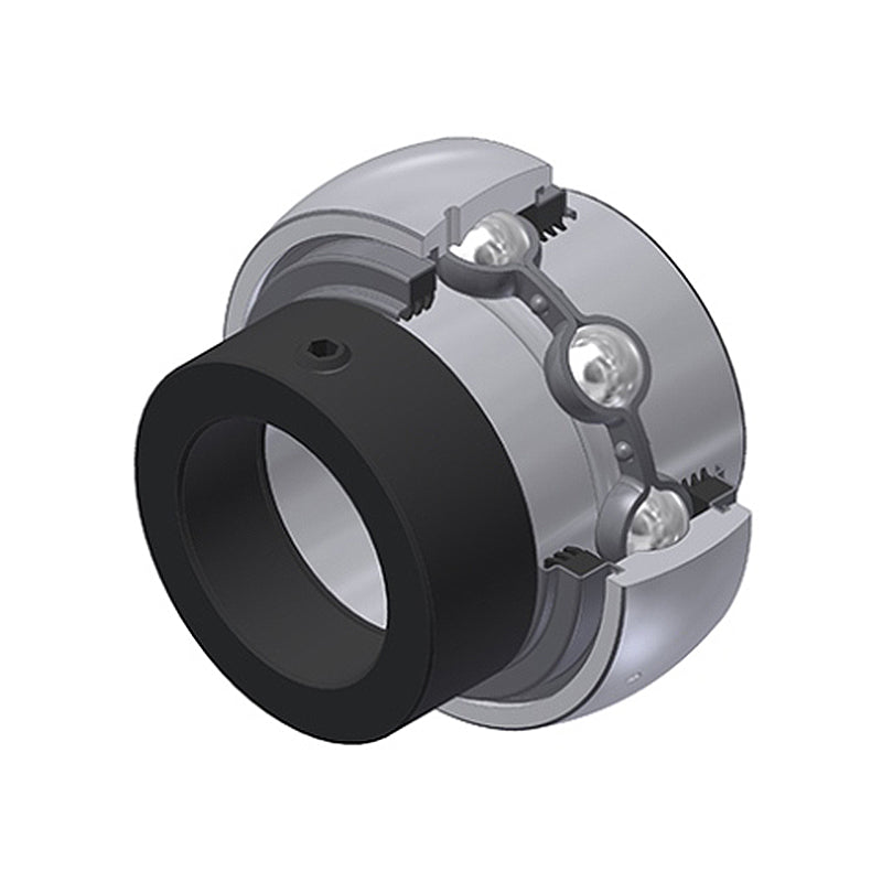SNR EX206-20G2L3 Imperial Full Width Spherical Outer Bearing Insert 1-1/4 inch Bore 62mm Outside Diameter with Eccentric Collar and Triple Lip Seals - Allow 2-3 Days