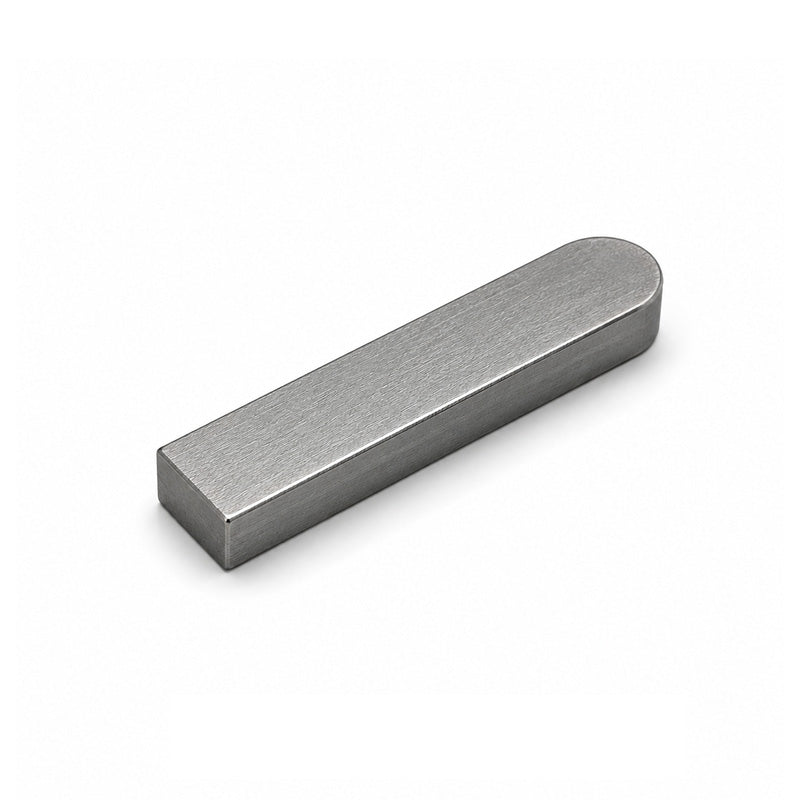 Imperial Carbon Steel DIN6885 Feather Key with 1 Rounded End 7/8x5/8x2 inch - Allow 2-3 Days