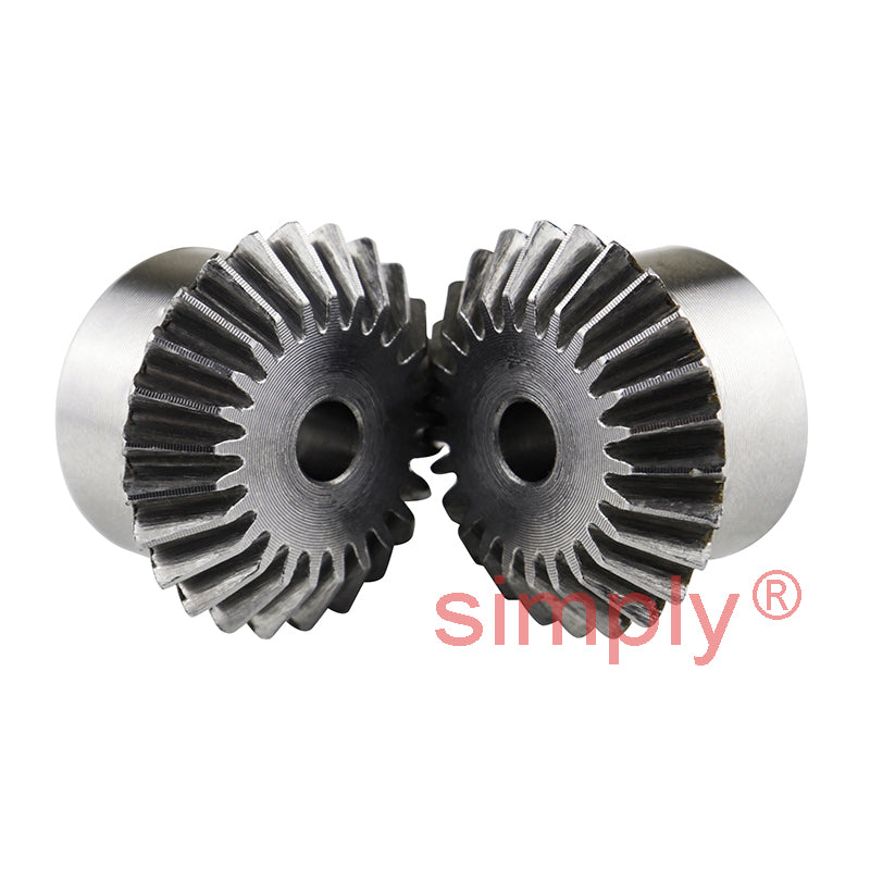 SBM10/30 Metric En8 Steel Mitre Gear (Set of 2) 30 Tooth 1.0 MOD 20 Deg Pressure Angle