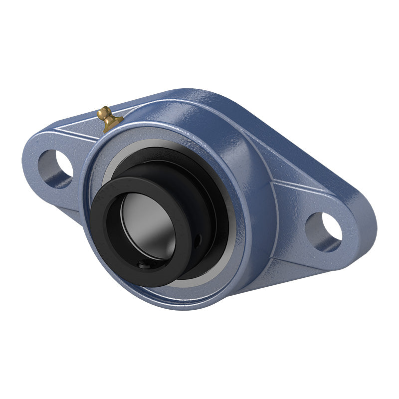 HCFL206-18 Imperial Two Bolt Cast Iron Oval Housing with 1-1/8 inch Eccentric Collar Insert