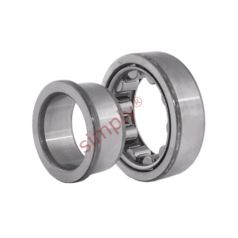 NJ414-M1 + HJ414 X-life Cylindrical Roller Bearing with Cage and L-section Ring 70x180x42mm