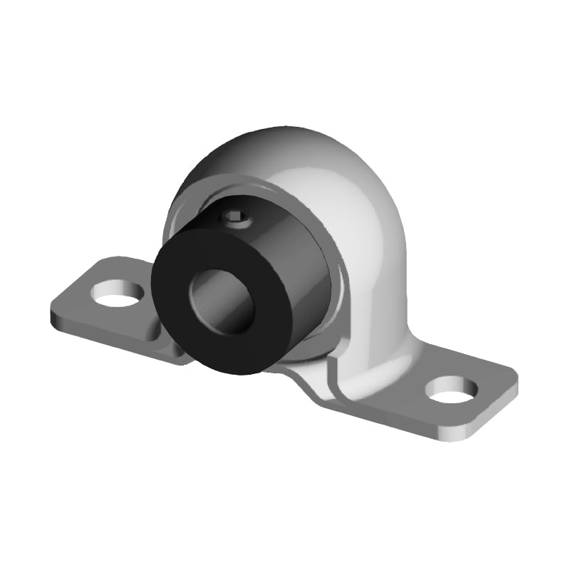 NTN AELPP206-103W3 Imperial Pressed Steel Two Bolt Plummer Block Housing with 1-3/16 inch Eccentric Collar Insert - Allow 2-3 Days
