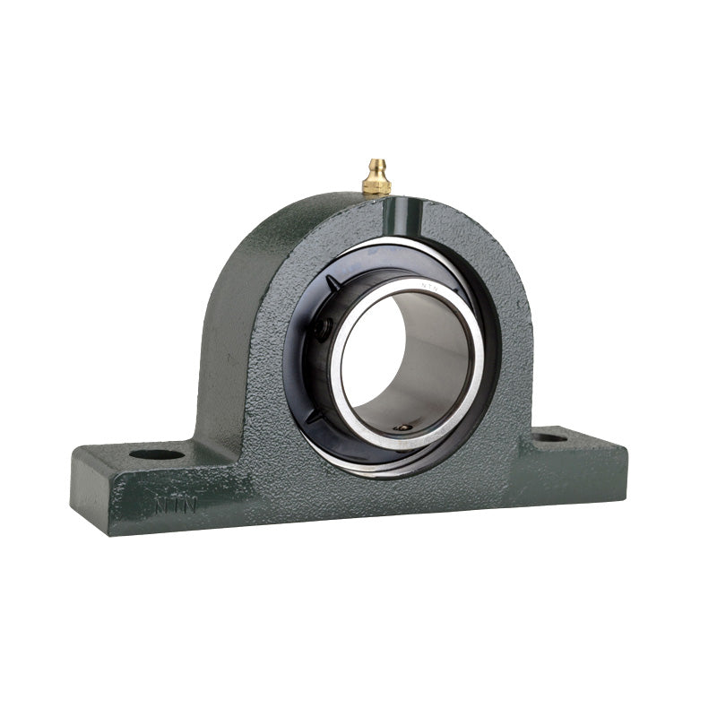 NTN UCPG201D1 Metric Cast Iron Two Bolt Pillow / Plummer Block Housing with 12mm Bore Insert - Allow 2-3 Days