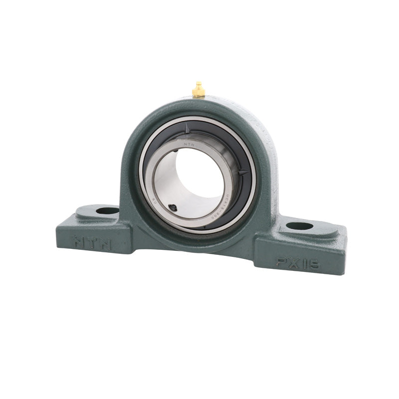 NTN UCPX05D1 Metric Cast Iron Two Bolt Pillow / Plummer Block Housing with 25mm Bore Insert - Allow 2-3 Days