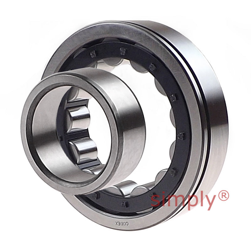 Codex NU309EN Single Row Cylindrical Roller Bearing with Snap Ring Groove 45x100x25mm