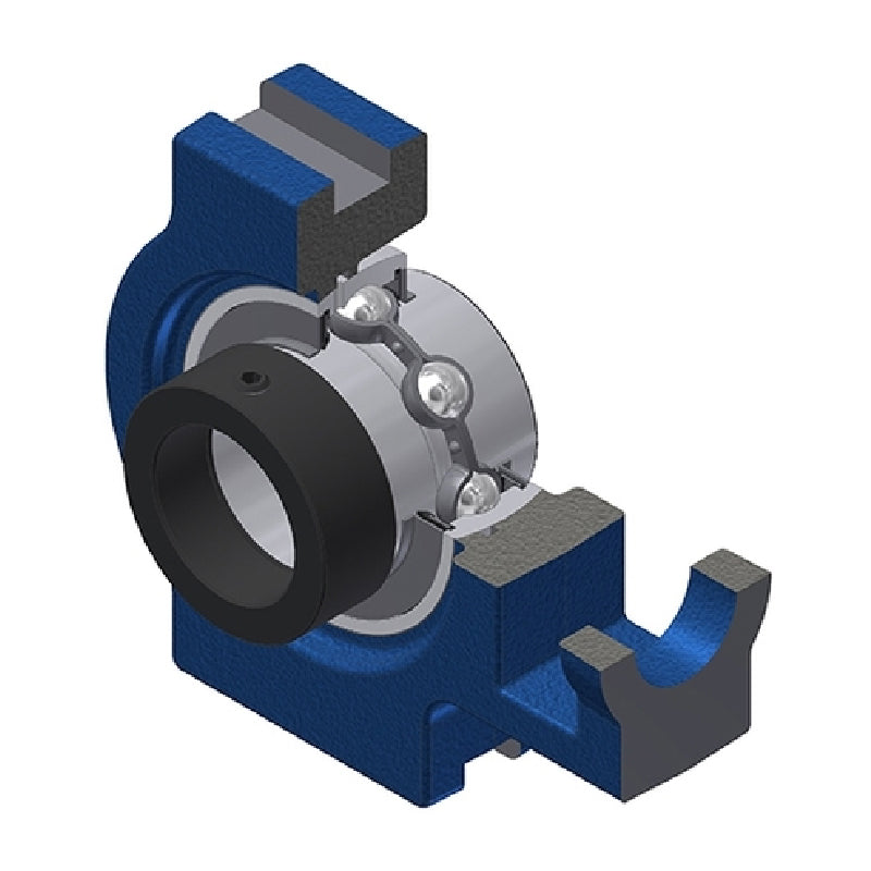 SNR EXT206 Metric Cast Iron Take Up Unit with Eccentric Collar Insert 30mm Bore - Allow 2-3 Days