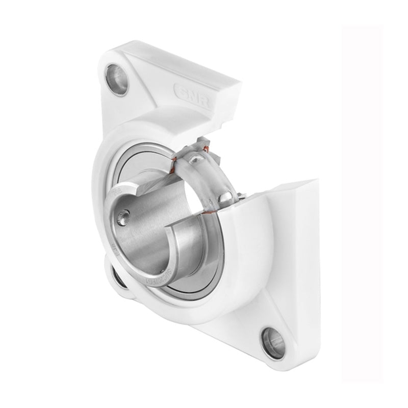 SNR SUCFPL209FG1 Metric Sentinel Thermoplastic Four Bolt Square Flanged Bracket Housing Unit with45mm Bore Insert - Allow 2-3 Days