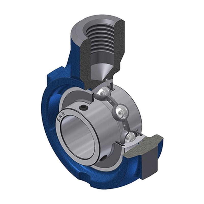 SNR UCEHE207-20 Imperial Cast Iron Hanger Bearing Unit with 1-1/4 inch Bore Insert - Allow 2-3 Days