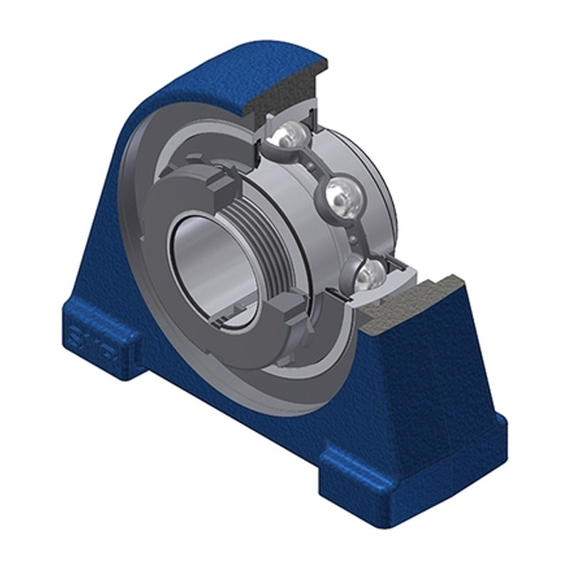 SNR UKPAE207HN Threaded Base Small Footprint Metric Pillow / Plummer Block Housing Insert and Adaptor Sleeve Fits 30mm Shaft - Allow 2-3 Days