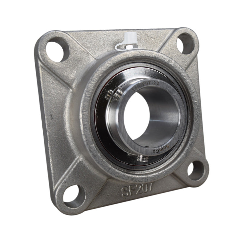 SSUCF212-36 Imperial Four Bolt Square Stainless Steel Flange Housing with 2-1/4 inch Bore Stainless Insert