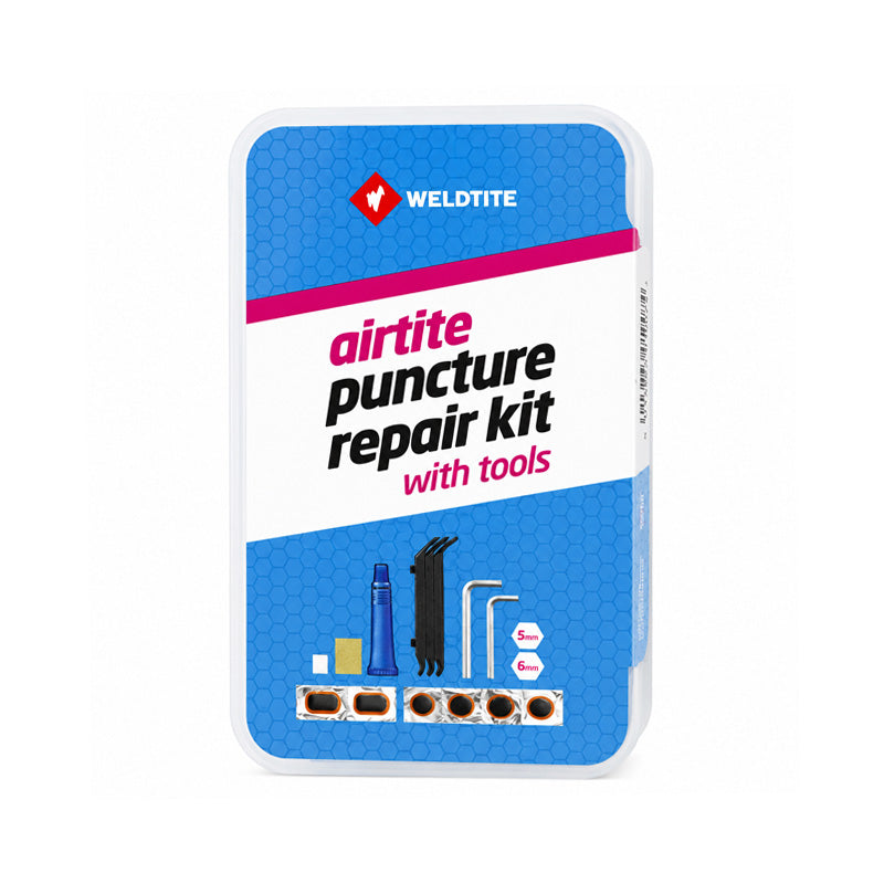 Weldtite Cycle Puncture Repair Kit with Tyre Levers and Multi Spanner