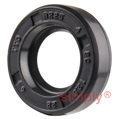12.5x22x6mm Nitrile Rubber Single Lip Rotary Shaft Oil Seal with Garter Spring SC / R21