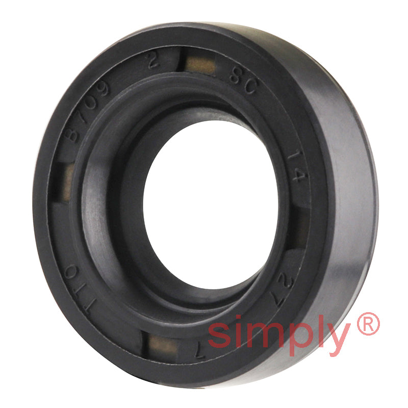 14x27x7mm Nitrile Rubber Single Lip Rotary Shaft Oil Seal with Garter Spring SC / R21