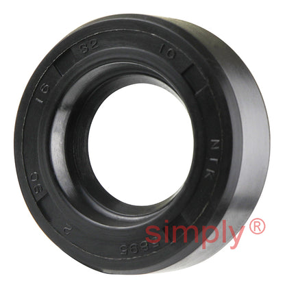 16x32x10mm Nitrile Rubber Single Lip Rotary Shaft Oil Seal with Garter Spring SC / R21