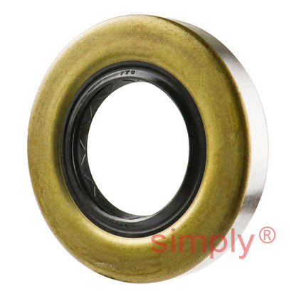 1.18x2.25x0.37 inch Metal Cased Nitrile Rubber Rotary Shaft Oil Seal with Garter Spring R6 / TB