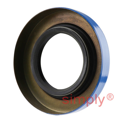 1.25x2.25x0.37 inch Metal Cased Nitrile Rubber Double Lip Rotary Shaft Oil Seal with Garter Spring R6 / TB Style