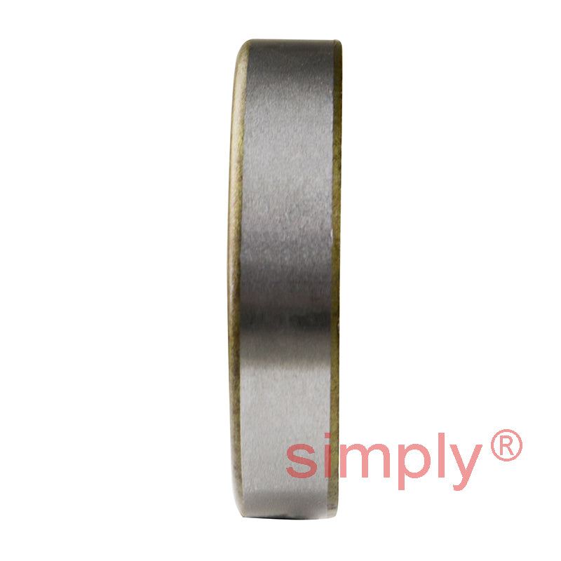 1.25x2x0.43 inch Metal Cased Nitrile Rubber Double Lip Rotary Shaft Oil Seal with Garter Spring R6 / TB Style