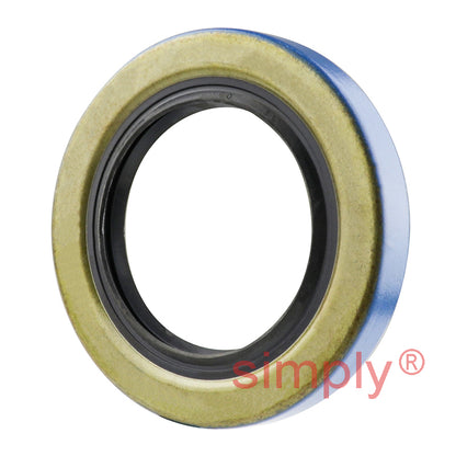 1.5x2.37x0.31 inch Metal Cased Nitrile Rubber Double Lip Rotary Shaft Oil Seal with Garter Spring R6 / TB Style