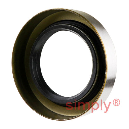 1.5x2.37x0.5 inch Metal Cased Nitrile Rubber Rotary Shaft Oil Seal with Garter Spring R6 / TB