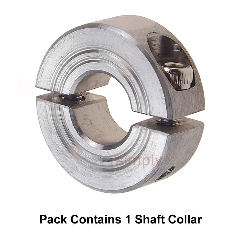 CADB12ST Stainless Steel Double Split Shaft Collar 12x28x11mm with Clamp Bolt