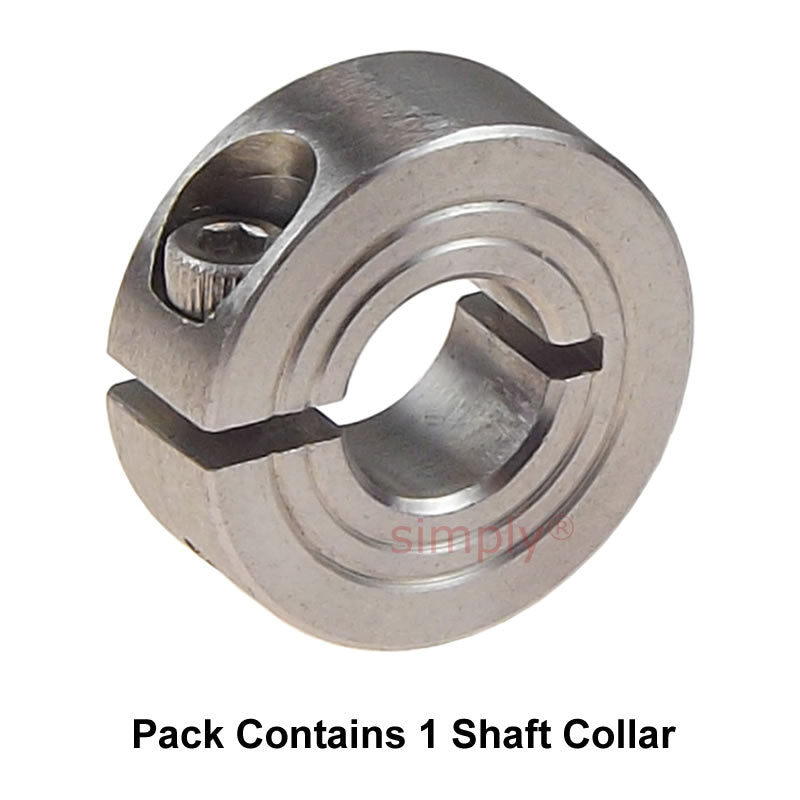 CASB30ST Stainless Steel Single Split Shaft Collar 30x54x15mm with Clamp Bolt