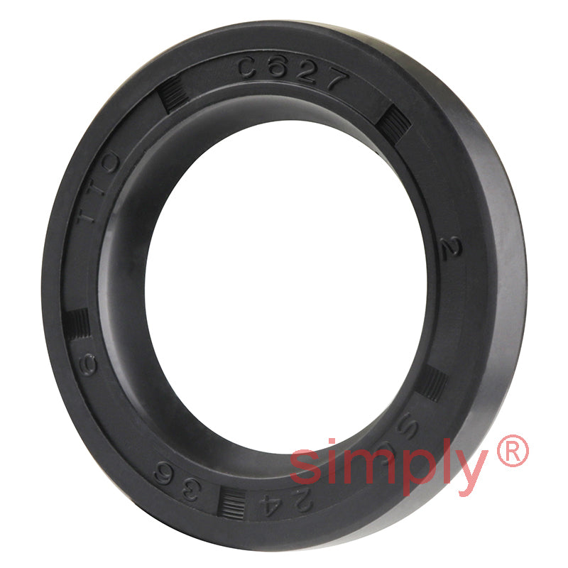 24x36x6mm Nitrile Rubber Single Lip Rotary Shaft Oil Seal with Garter Spring SC / R21