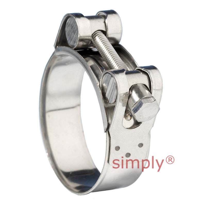 JSC063SS 304 Stainless Steel Jubilee Superclamp Clip Adjustment Range 60mm-63mm Band Width 20mm