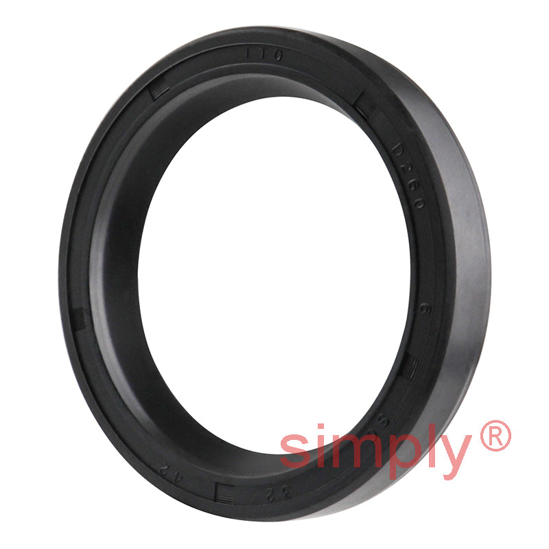 32x42x7mm Nitrile Rubber Single Lip Rotary Shaft Oil Seal with Garter Spring SC / R21