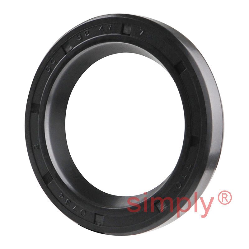 32x47x7mm Nitrile Rubber Single Lip Rotary Shaft Oil Seal with Garter Spring SC / R21