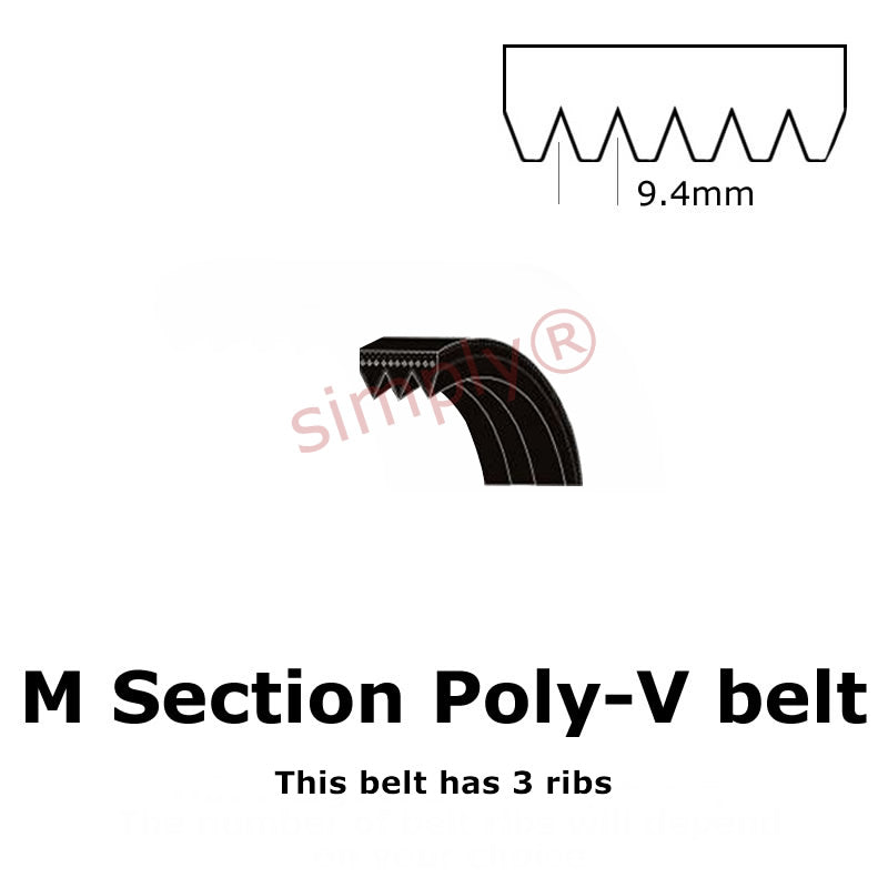 2515PM/990M Pix Poly V Multiple Ribbed Belt 2515mm/99 inch Length with 31 Ribs Allow 2-3 Days