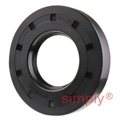 35x72x12mm Nitrile Rubber Single Lip Rotary Shaft Oil Seal with Garter Spring SC / R21