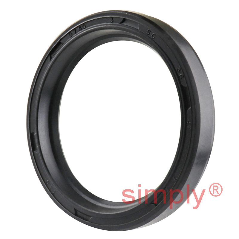 36x47x7mm Nitrile Rubber Single Lip Rotary Shaft Oil Seal with Garter Spring SC / R21
