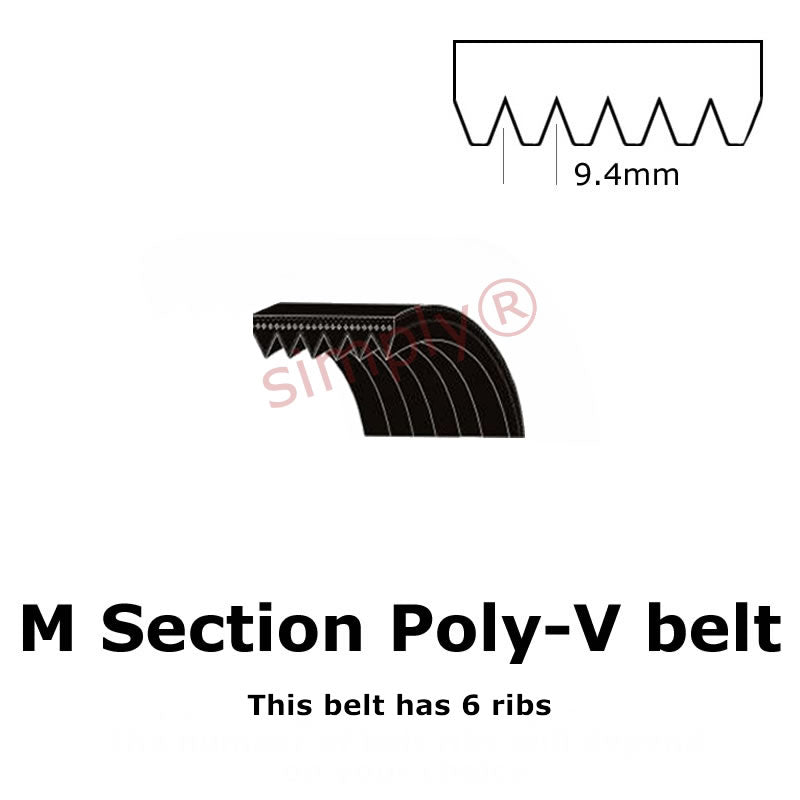 2921PM/1150M Pix Poly V Multiple Ribbed Belt 2921mm/115 inch Length with 17 Ribs Allow 2-3 Days