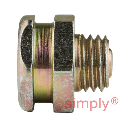 3/8x20 BSF Hardened Mild Steel Zinc Plated Straight Hydraulic Grease Nipples 