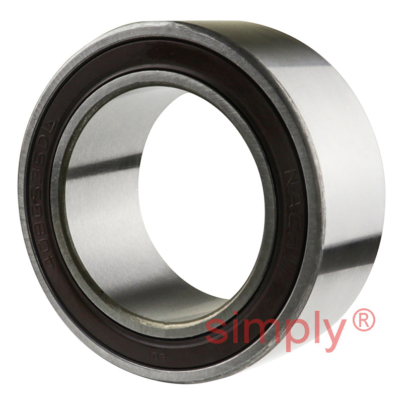 Major Brand 40BGS12G2DS Rubber Sealed Air Conditioner Double Row Deep Groove Ball Bearing 40x62x20.6x24mm