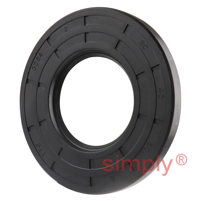 40x80x8mm Nitrile Rubber Single Lip Rotary Shaft Oil Seal with Garter Spring SC / R21