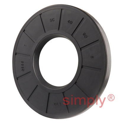 40x90x8mm Nitrile Rubber Single Lip Rotary Shaft Oil Seal with Garter Spring SC / R21