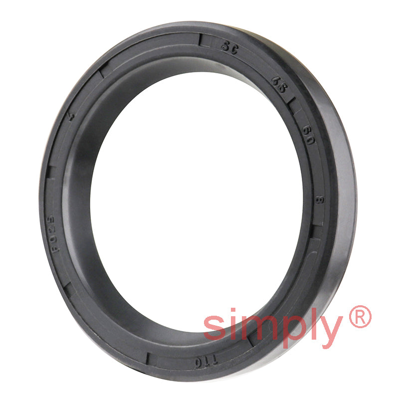 45x60x8mm Nitrile Rubber Single Lip Rotary Shaft Oil Seal with Garter Spring SC / R21