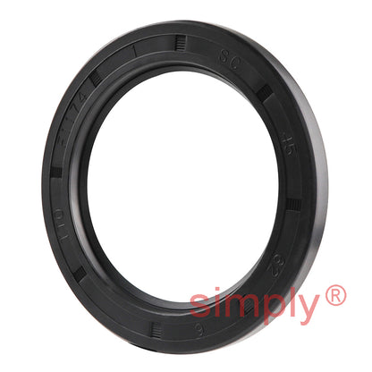 45x62x6mm Nitrile Rubber Single Lip Rotary Shaft Oil Seal with Garter Spring SC / R21