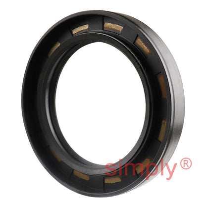 52x75x12DC Metric Fork and Damper Nitrile Rubber Oil Seal with 2 Opposite Facing Individually Sprung Sealing Lips