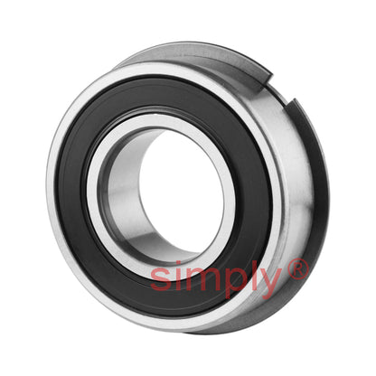 Major Brand 62052RSNR Rubber Sealed Snap Ring Deep Groove Ball Bearing 25x52x15mm 