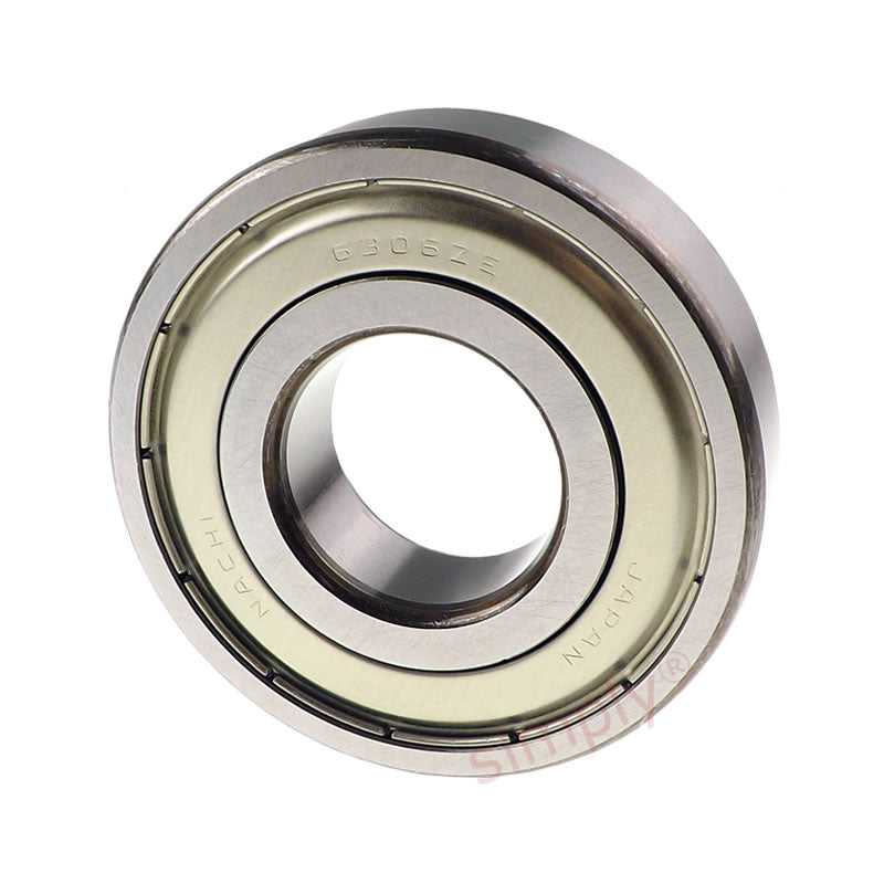 NACHI 6306ZZE Metal Shielded Deep Groove Ball Bearing 30x72x19mm