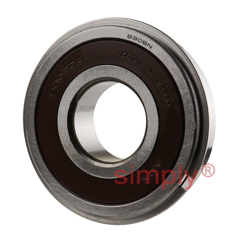 Major Brand 63062RS1NR Rubber Sealed Snap Ring Deep Groove Ball Bearing 30x72x19mm 