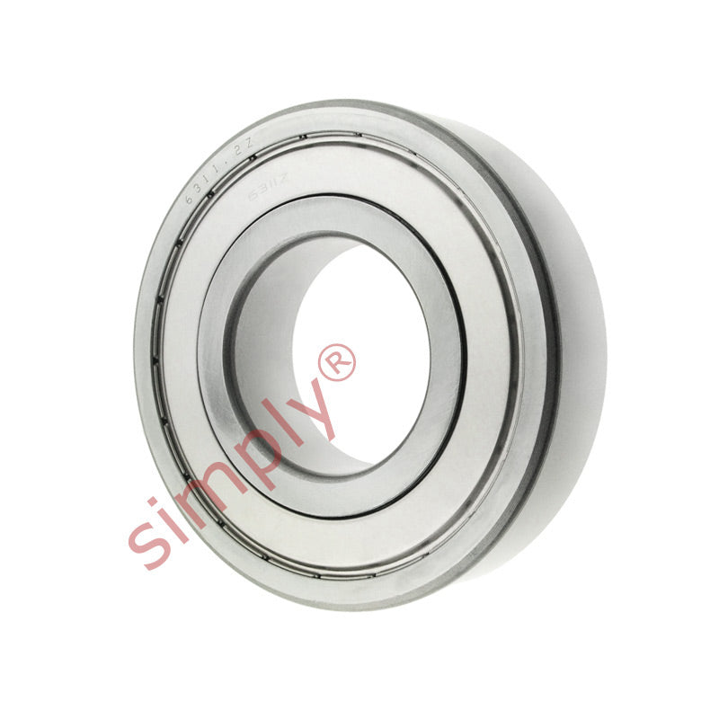 6311ZZ Budget Metal Shielded Deep Groove Ball Bearing 55x120x29mm