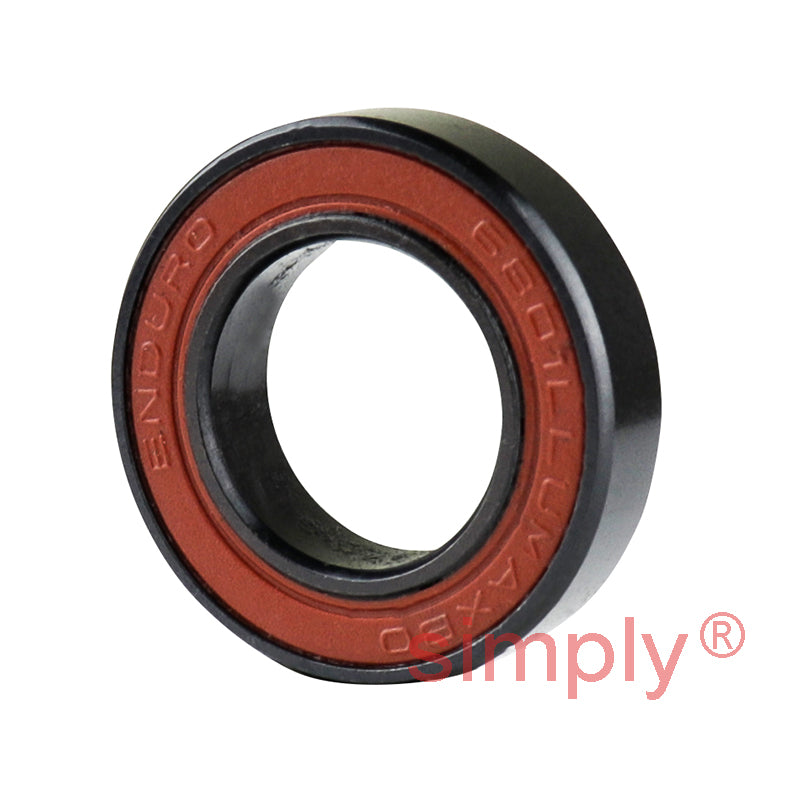 ENDURO 6801LLUMAXBO Rubber Sealed Max Type Black Oxide Deep Groove Bearing 12x21x5mm