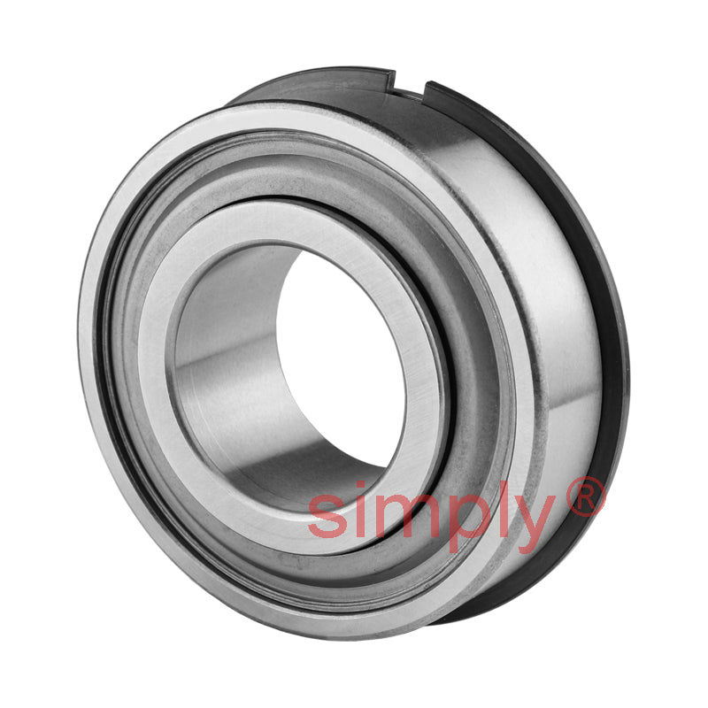 RBC 7510DLGTNTG18 Heavy Duty Precision Ground Rubber Sealed with Trash Guard Radial Bearing with Snap Ring 0.625x1.75x0.625 inch - Allow 2-3 Days